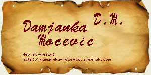 Damjanka Močević vizit kartica